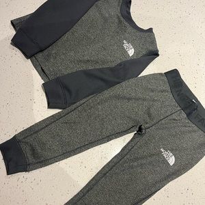 North Face Waffle Base Thermals Size 3T